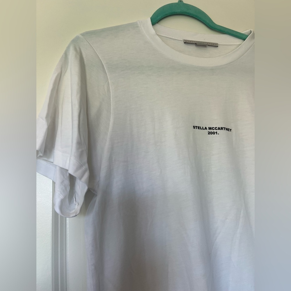 Stella McCartney White Short Sleeve Tee dress - Picture 7 of 10